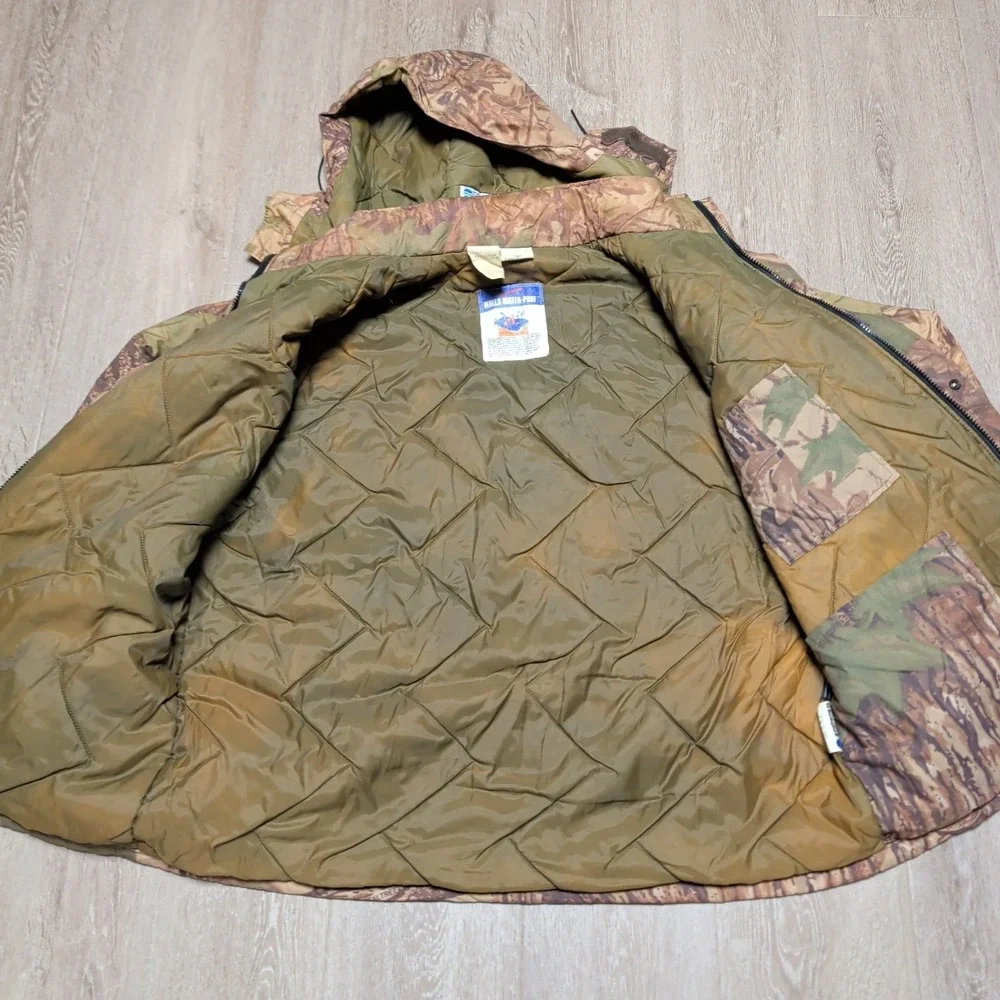 Vintage Walls Water-Pruf Realtree Camo Hunting Jacket Thinsulate Mens Large USA - Picture 3 of 10